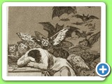 6.3-09 Goya - Los Caprichos (Estampa 43) El sueño de la razon produce monstruos (1799)